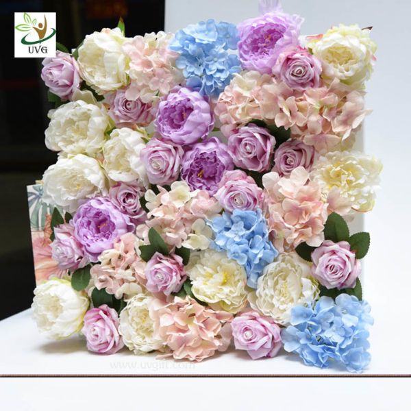 UVG romantic rose artificial floral wall for photography backdrop art studio backgroudn decoration CHR1143