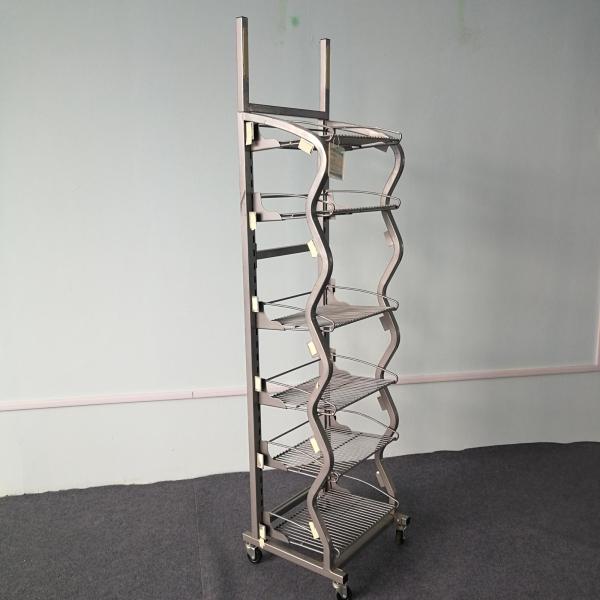 Display Wine Rack Commercial Supermarket Equipment Cutomized Color