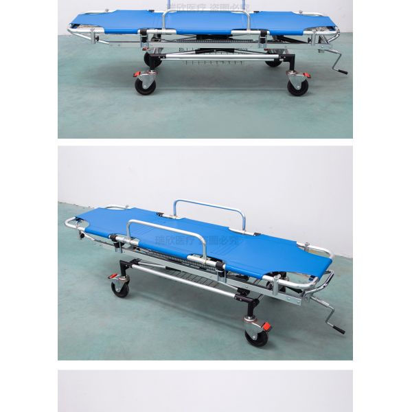 Medical Care Evacuation Stretcher Blue With Sturdy Construction