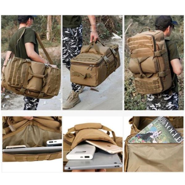 сумка Duffle водоустойчивого полиэстера 48L тактическая с системой Molle