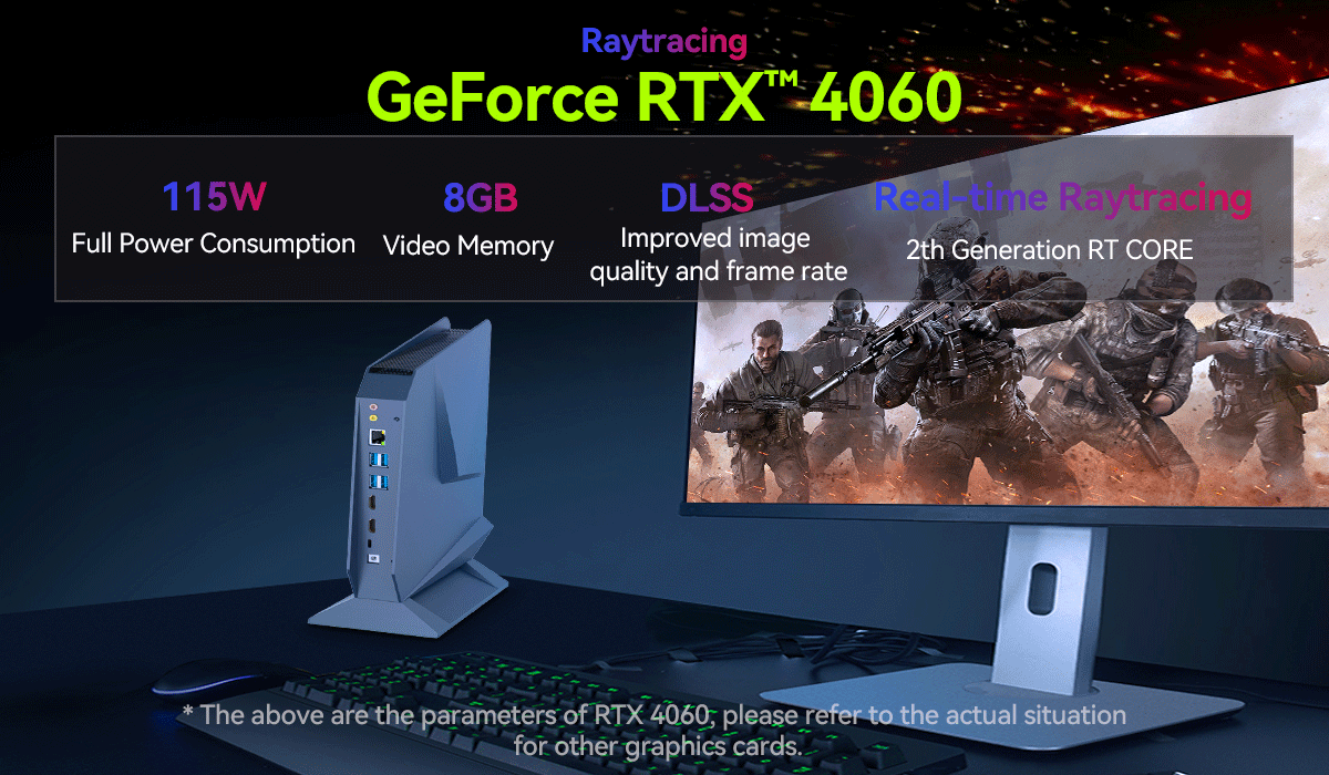 Intel Core i7 i9 Single LAN Gaming PC с выделенной графикой и двойным вентилятором