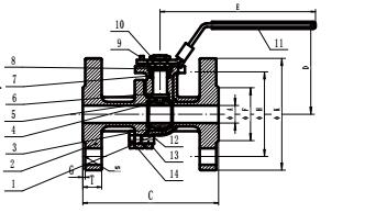 Вог 1000 служил фланцем шариковый клапан КФ8М бросая АПИ 598 Стандардед