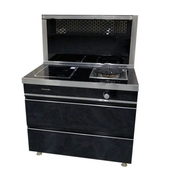 Food Grade 304 Stainless Steel Integrated Free Standing Gas Stove for Cooking