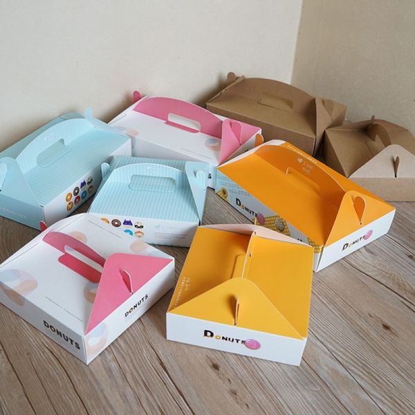 Macaron Bakery Box Biscuits Cookie Donuts Food Packaging Boxes Manufacturers