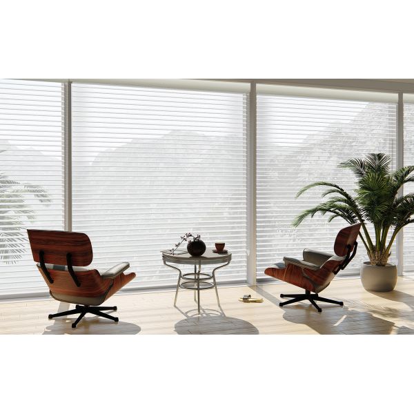 100% Polyester Vertical Blinds Fabric - Customizable Color Shangri-La Blinds for French Windows