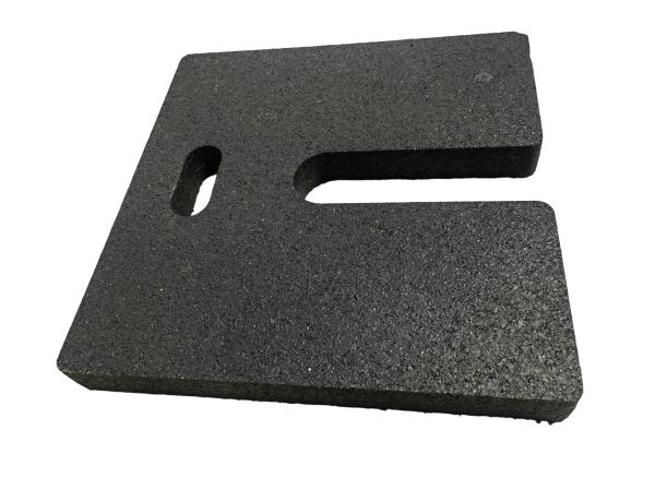 18x18x2in Black Rubber Base Plate 450*450*50mm for Wedding Events Backdrop Anti-slip Shock Absorption Eco-friendly LKT-W020