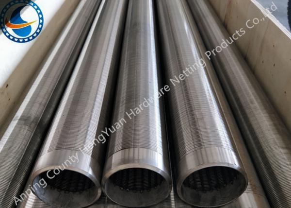 Welded Stainless Steel Johnson Wire Screen , Durable Water Well Screen Pipe