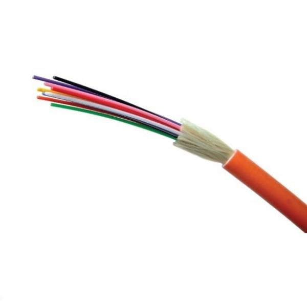 Cabo de fibra ótica alaranjado do núcleo apertado do amortecedor OD6.8mm 4