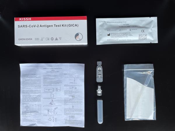 Self Nucleocapsid Protein Rapid Antigen Detection Kit Colloidal Gold 18x4x8cm