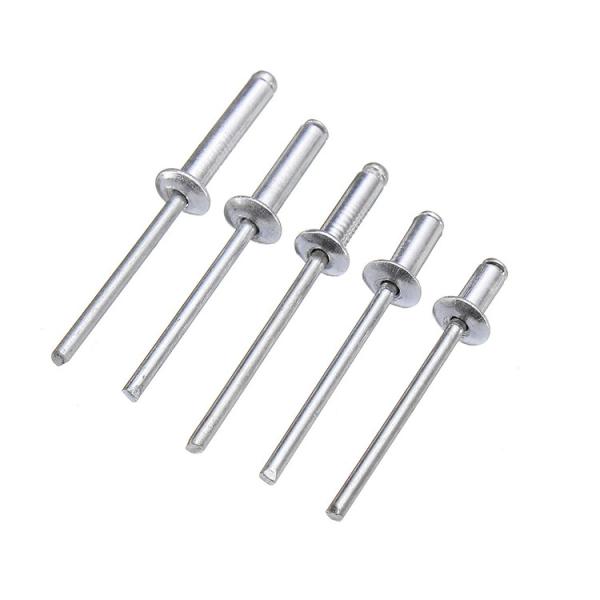 Uncoated Self-Plugging Aluminum Sliver Blind Rivet Open End Decorating Fastener Nails Pop Rivets