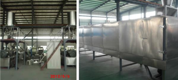 Floating Fish Feed Extruder Machine , PLC Control Animal Feed Pellet Machine