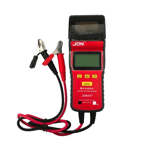 Probador de baterías automotrices con protección completa