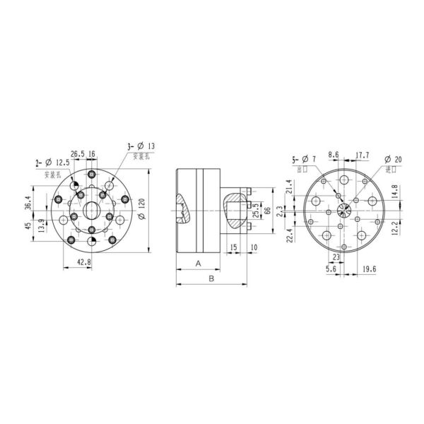 1.2~5.0cc/Rev Precision Spinning Metering Pump for High Viscosity Fluid