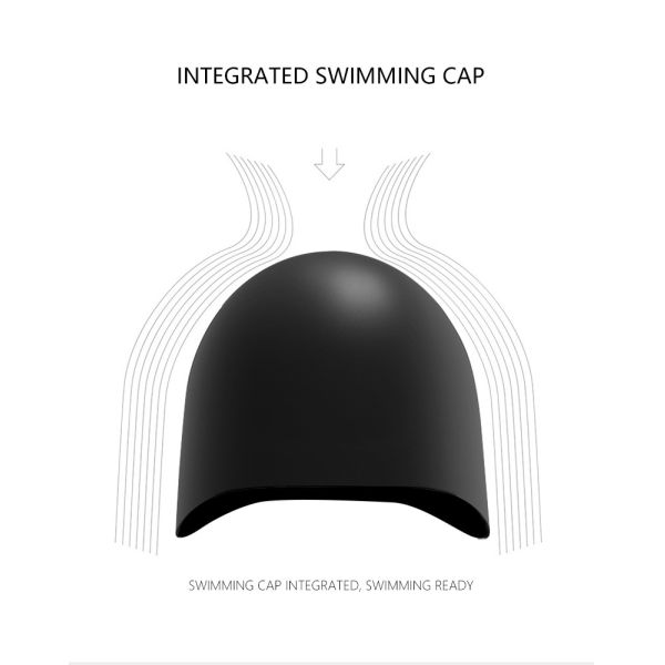 Silicone Material Waterproof Anti-Slip Swimming Cap Swim Hat for Training and Water Sports