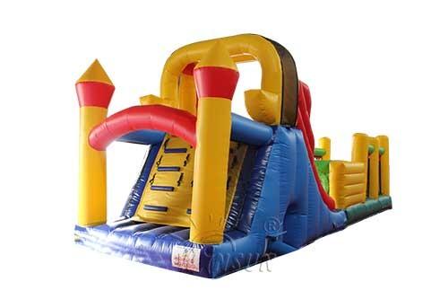 Inflatable obstacle course and slide for kids WSP-300/Sport game for children