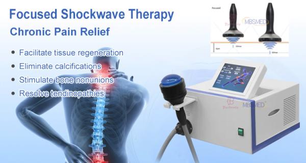 Máquina de terapia de ondas de choque focada para alívio de dor no joelho para salão de beleza