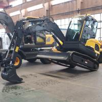 bêcheur hydraulique de 4 tonnes de 4.4km/h Mini Garden Digger Machine Full