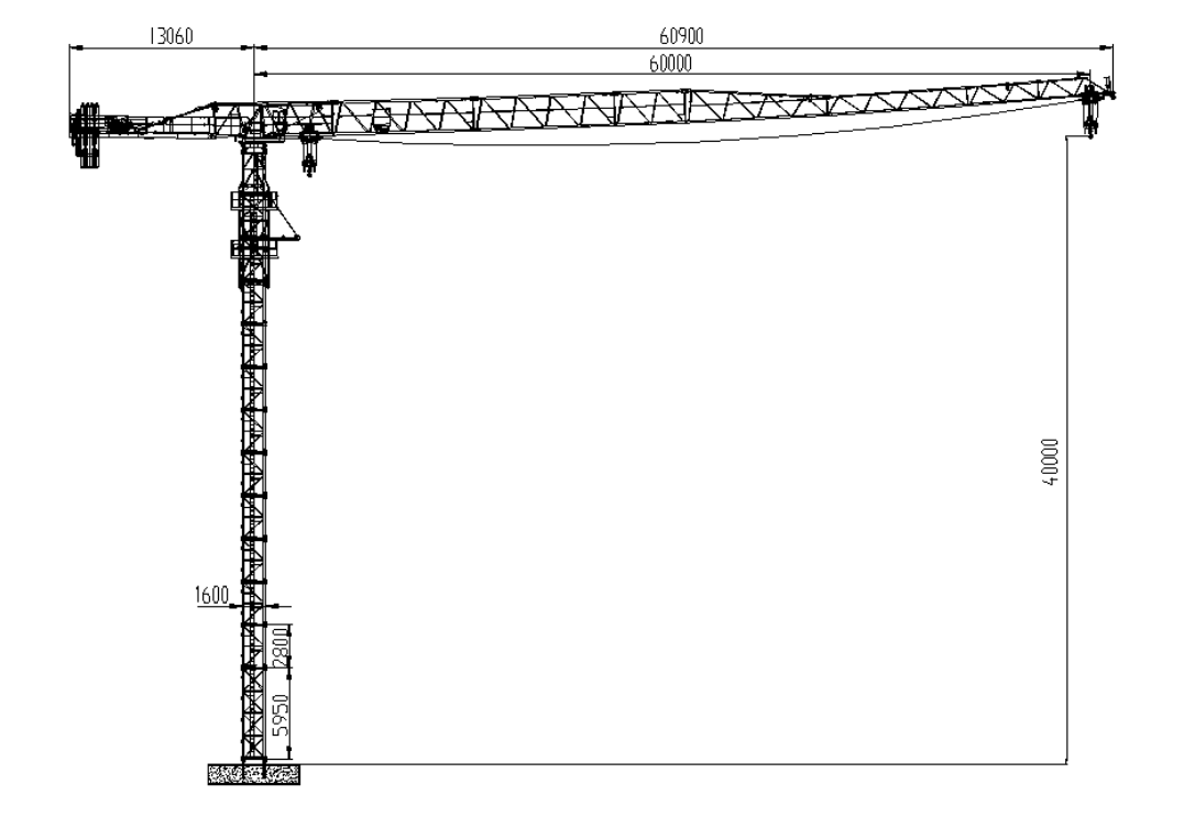 2019 XCMG tour de grue d'occasion 6015-8 8 tonnes haut plat vieux équipement de construction