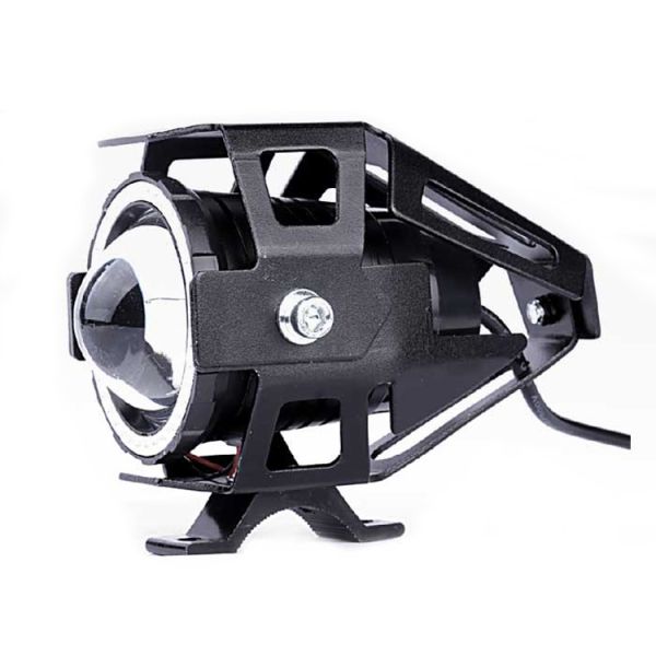 Modified Motorcycle Spot Light with External Super Bright LED Fog Lights Project
