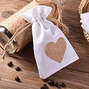 Drawstring Burlap Natrual Jute Sacks Jewelry Candy Pouch Christmas Wedding Party Favor Gift Bags