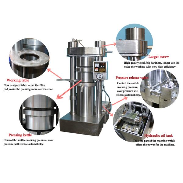 Автоматическое гидравлическое пищевое масло машины прессы авокадового масла делая машину