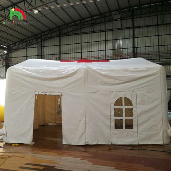 White Large Outdoor Blow Up Wedding Party LED Light Camping Inflatable Outdoor Events Tent