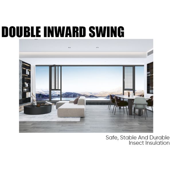 Thermal Insulated Aluminium Frame Double Glazed Windows 1.8mm Soundproof