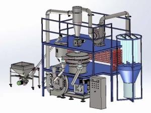 LDPE / HDPE Plastic Granulator Plastic Pulverizer Machine For Recycling