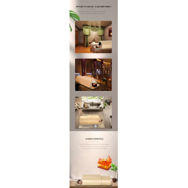 Домашний спа Персональный красный свет инфракрасный сауна купол терапия кровать портативный 180x80