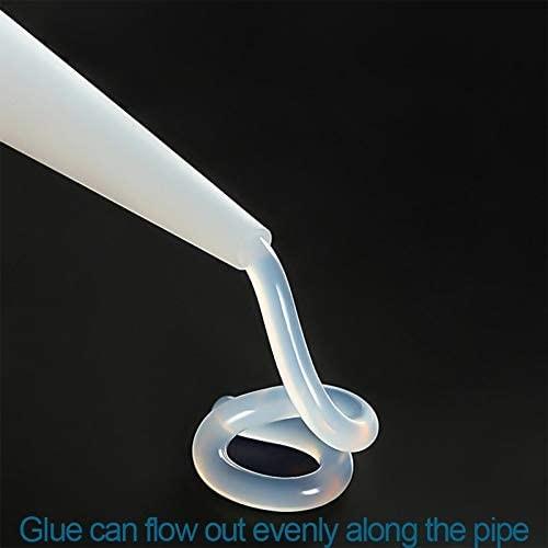 5PCS Plastic Caulking Gun extender Caulk Nozzle Tip Tool COX Type 1/4 Tip White Plastic Nozzle