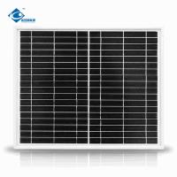 painel solar do mono silicone 20W para o painel solar de vidro transparente do sistema ZW-20W-18V-1 das energias solares da casa