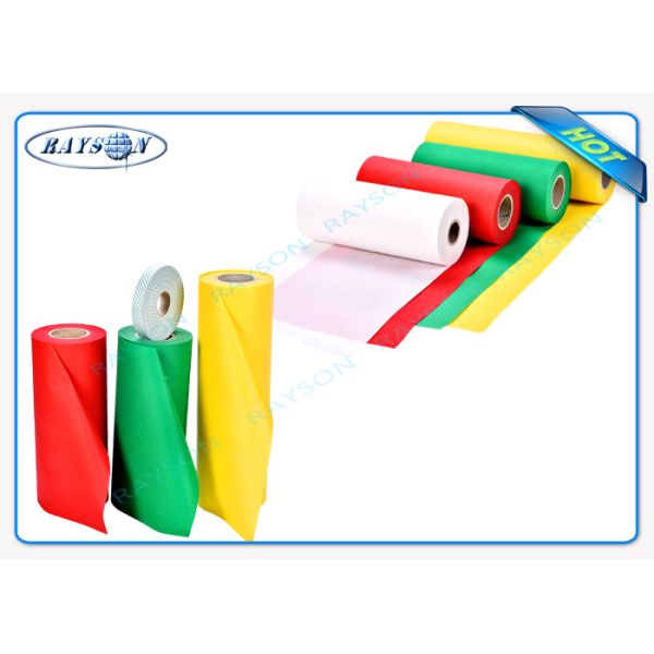 Multi Gram PP Spunbond Non Woven Fabric Blue / White / Green Color 2-320cm Width Hometile