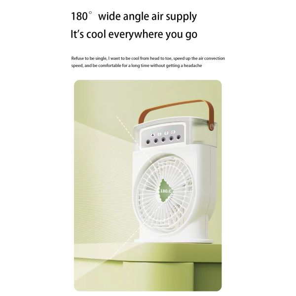 Mini Rechargeable Standing Ductless Industrial Outdoor Smart Cooler Room air Conditioner Humidifier Water Mist Fan