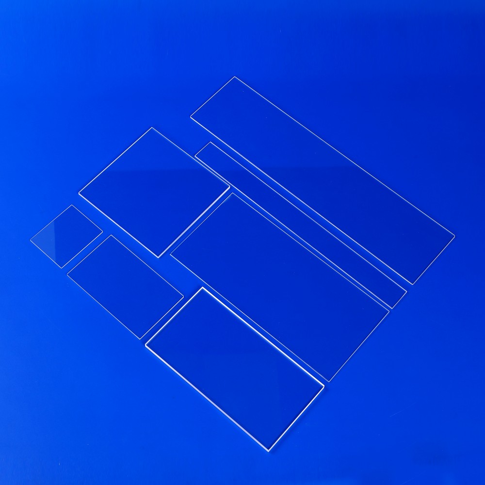 High Precision Polished Quartz Wafer Quartz Sheet 99.99 Purity Transparent
