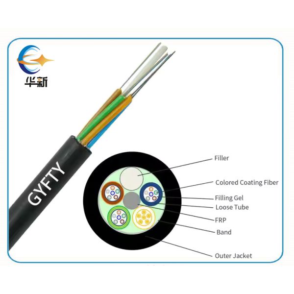 GYFTY All Dielectric Outdoor Communication Duct Installation Fiber Optic Cable Outdoor Non-Metallic Strength Member Loose Tube Optical Fiber Cable