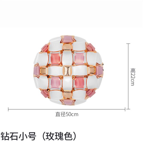 Italy Design Colorful Pvc Lattice Led Ceiling Light Creative Living Room Mida Wall/Ceiling Light(WH-OR-218)