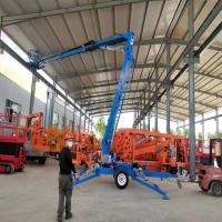 Le type pliage de remorque arment l'ascenseur remorquable électrique de levage électrique de boom de plate-forme