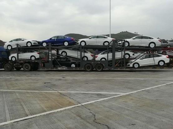 Customization BPW Axle 2 Axle Transport Truck Semi Trailer 2 Layer Car Transport Trailer
