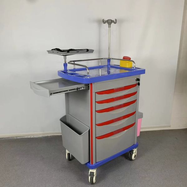 Trolley de medicamentos Hospital de emergencias médicas Trolley de emergencia Carro de emergencia