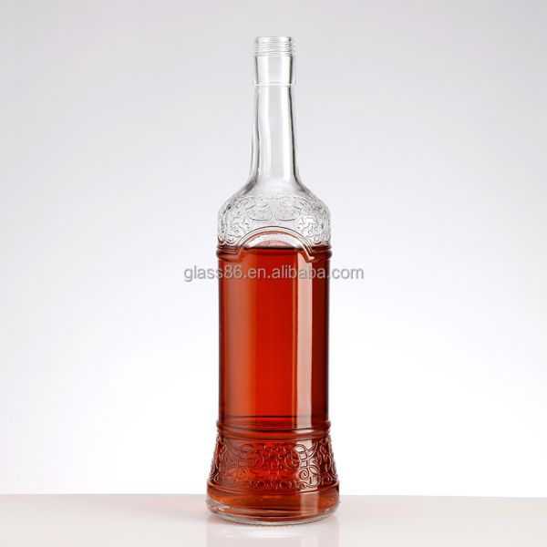 Base Material Glass Wine Bottle with Cork Direct 750ml 500ml Bottle