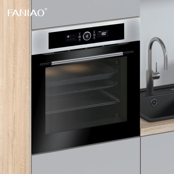 Modern Melamine Kitchen Cabinets Golden Supplier Handleless Small Kitchen Cabinet For Apartment