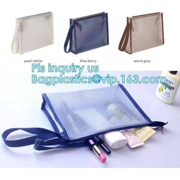 mesh bags, mesh pouch bags, mesh bags, mesh packaging bags, mesh packaging pouch, pvc mesh bags, travel mesh bags, cosme