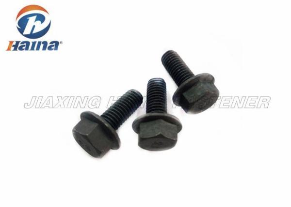 full threaded rod Black carbon Steel 4.8 Hex  head Flange Bolts