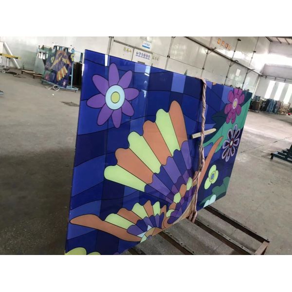 Porte d'intérieur vitrage décoratif mini figurine d'animal vitrage décoratif vitrage plat 6mm 8mm 10mm 12mm 15mm 19mm Pour la décoration intérieure