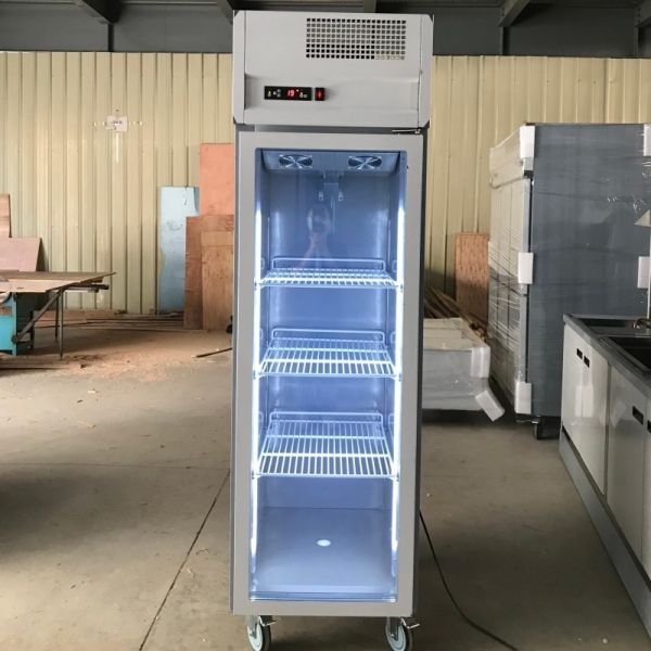Customized Glass Door Fridge One Door GN650TN Chiller Ecof-friendly Commercial Refrigerator Upright Cabinet