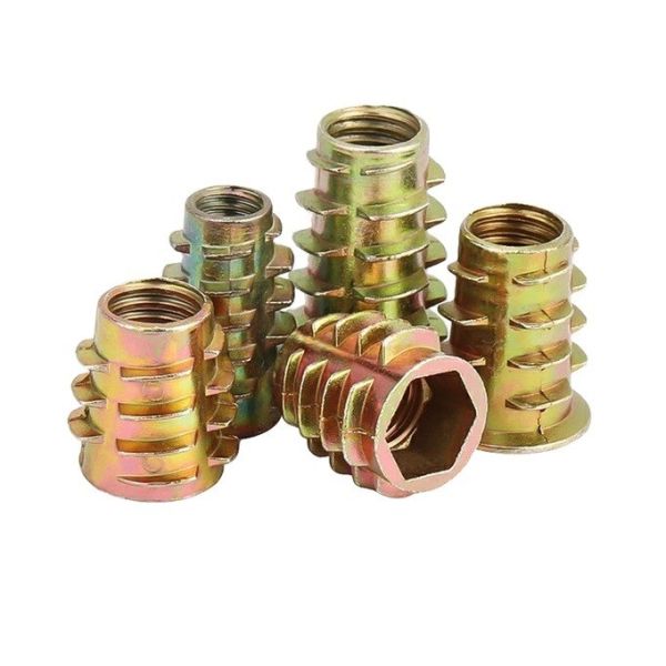 Stainless Steel 201/304/316 Furniture Threaded Insert Nuts for Wood Furniture Repair M5 M6 M8 Metric Measurement System