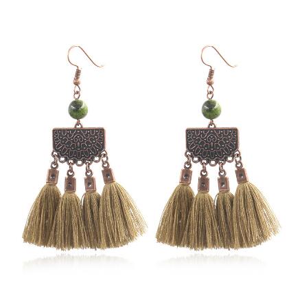 Fashion Bohemian Tassel Earrings Drop Earrings
