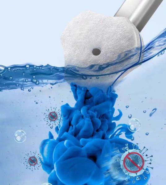 Brosse de toilette jetable avec manche ergonomique pour le nettoyage hygiénique