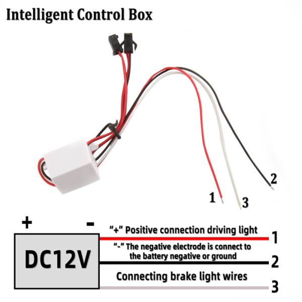 33cm Exterior Wire DC12V Police Car LED Strobe Lights