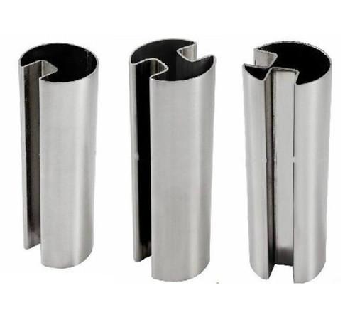 316 Stainless Steel Groove Tube or inox channel tube  for  Balustrade